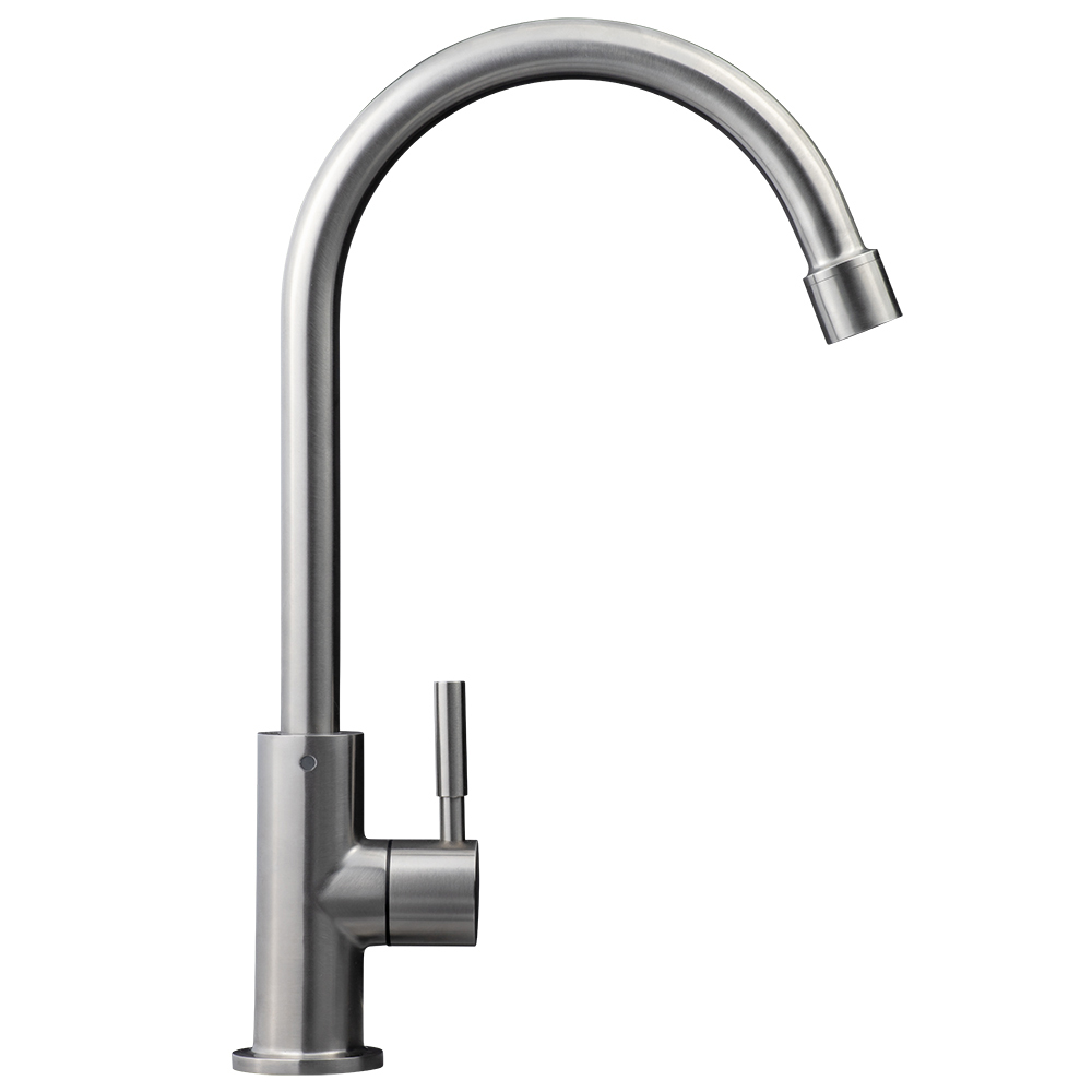 1-Wege-Armatur  Alba-2 aus Edelstahl für Einbau Wasserfilter